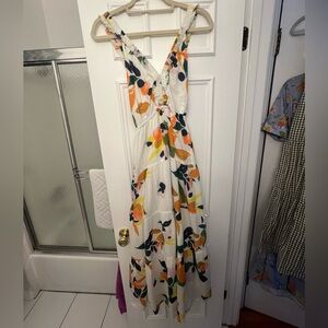 Roller Rabbit White Floral Maxi Dress